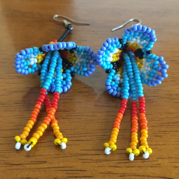 Columbian Bead Earrings - Picture 2 of 3